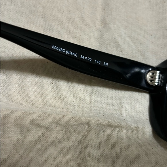Coach Black Sunglasses with Silver Accents - Picture 4 of 5